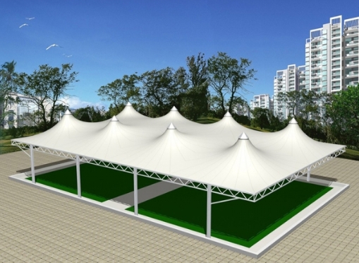 小區(qū)安裝膜結(jié)構(gòu)看臺要注意什么?