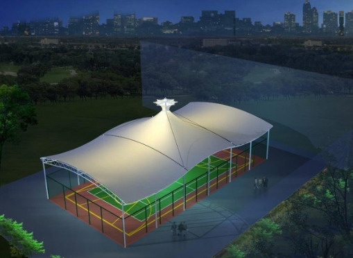 PTFE球場膜結(jié)構(gòu)雨棚多少錢一平米?